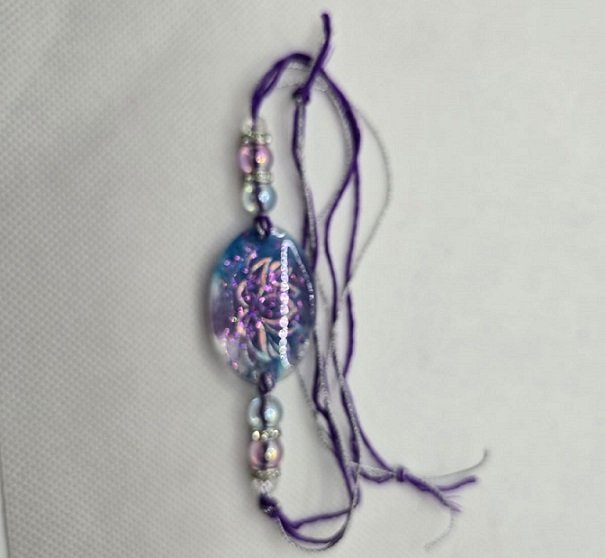 Meenakari Lotus Rakhi