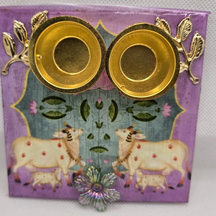 Pichwai Art 4 inch Pooja Thali